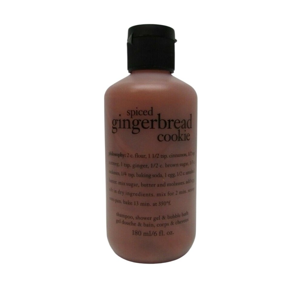 New Philosophy Spiced Gingerbread‎ Cookie Shampoo, Shower Gel & Bubble Bath Gift